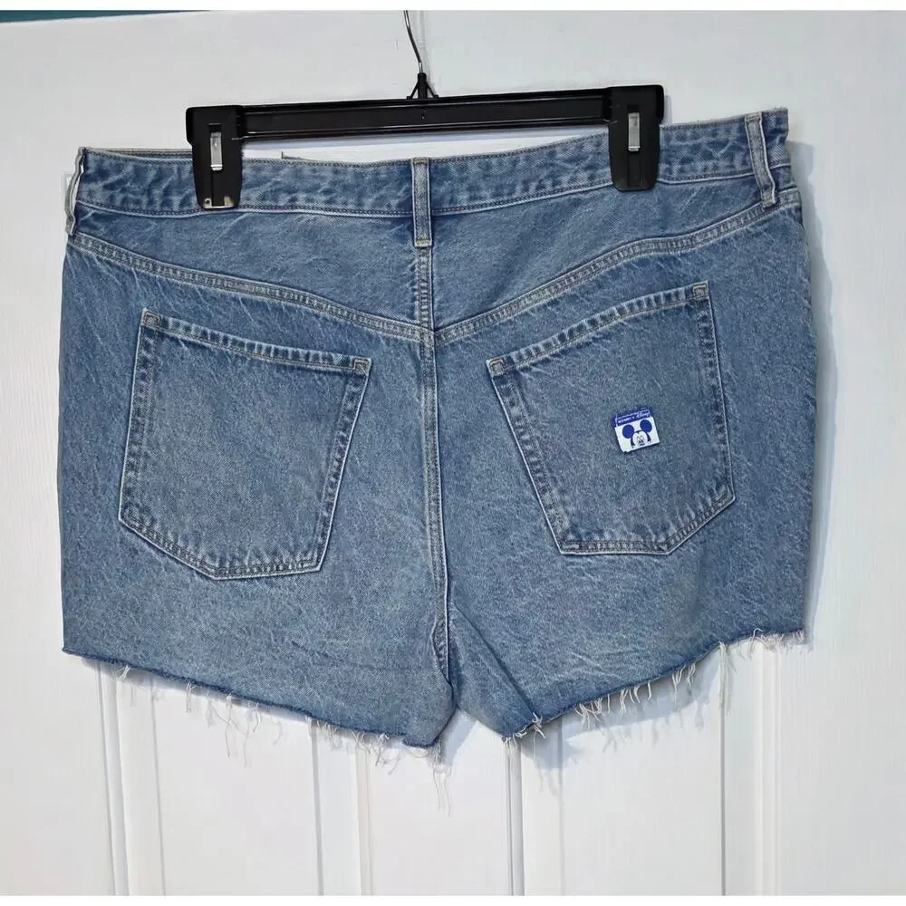 Old Navy x Disney High Waisted OG Jean Cut Off Shorts Size 20 - Picture 3 of 7